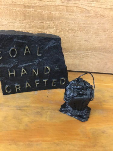 Coal Bucket Hand Crafted from Coal